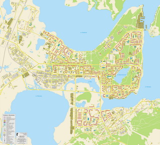 Карта-схема города Мончегорск