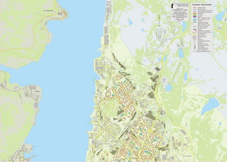 Карта-схема города Мурманск. Часть 1