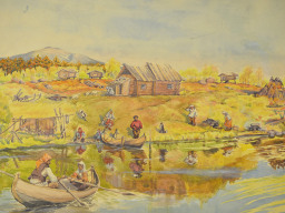 Бартольд С.Ф. Акварельные рисунки. 1930-е