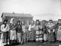 1910 год, с.Ловозеро. Фотограф Gustaf Hallström