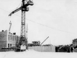 с.Ловозеро. Строительство здания школы - интерната