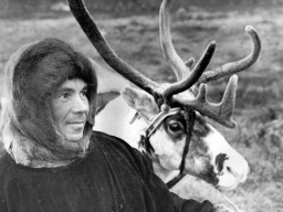 1960-80е - Оленевод с оленем