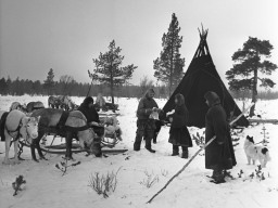Стойбище оленеводов Кольского полуострова. 1966 год