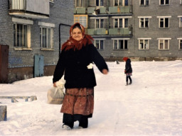 Саамская женщина. Ловозеро. 1994 год