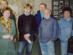 На курсах резьчиков по дереву. Ловозеро. 1990-е