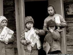 Юные читатели библиотеки с.Каневка. 1980-е