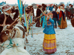На Празднике Севера в селе Ловозеро. 1992 год