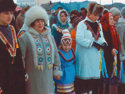 На Празднике Севера в селе Ловозеро. 1992 год