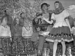 Районный фестиваль самодеятельного искусства в с. Ловозеро, посвященный 50-летию СССР- ансамбль песни и танца Ловозерского дома культуры (солисты Потокин и Виноградова). 1972 год