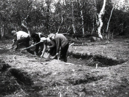 Начало раскопок на стоянке Ловозеро. I1970 год