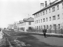 Улица Советская с. Ловозеро. 1972 год