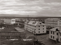 Панорама села Ловозеро. Август 1971 года
