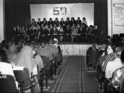Торжественное собрание, посвящённое 50-летию Ловозерского народного театра. 1979 год